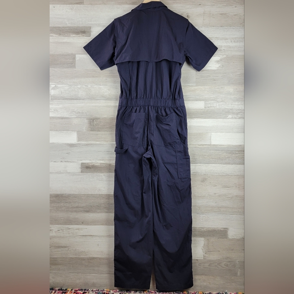 Lands End Navy Short Sleeve Unlined Cover Alls Women's Size XXS - Picture 3 of 16